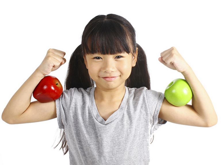 Help Your Kids Maintain a Healthy Lifestyle - Healthy Girl with Apples