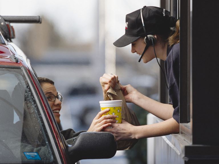 Ordering fast food - Healthier Options at the Drive-Thru